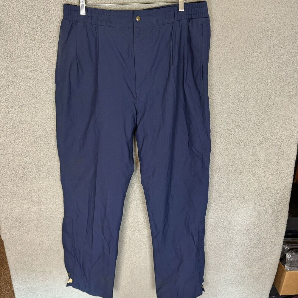S Tourney Gore-Tex Rain Pants Mens XL‎ Blue Golf Ankle Zip Waterproof Windproof